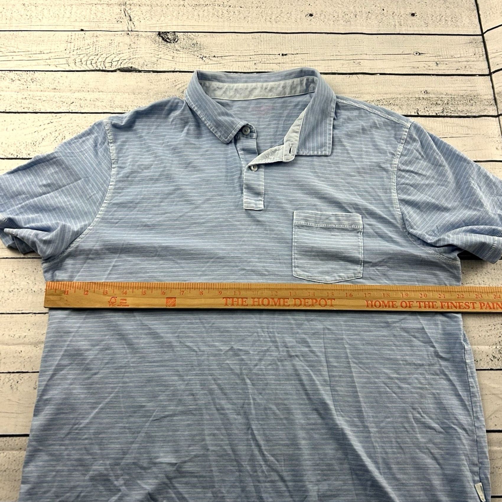 Vineyard Vines Vineyard Vines Short Sleeve Striped Island Polo Shirt Men's Large Blue Size US L / EU 52-54 / 3 - 4 Thumbnail