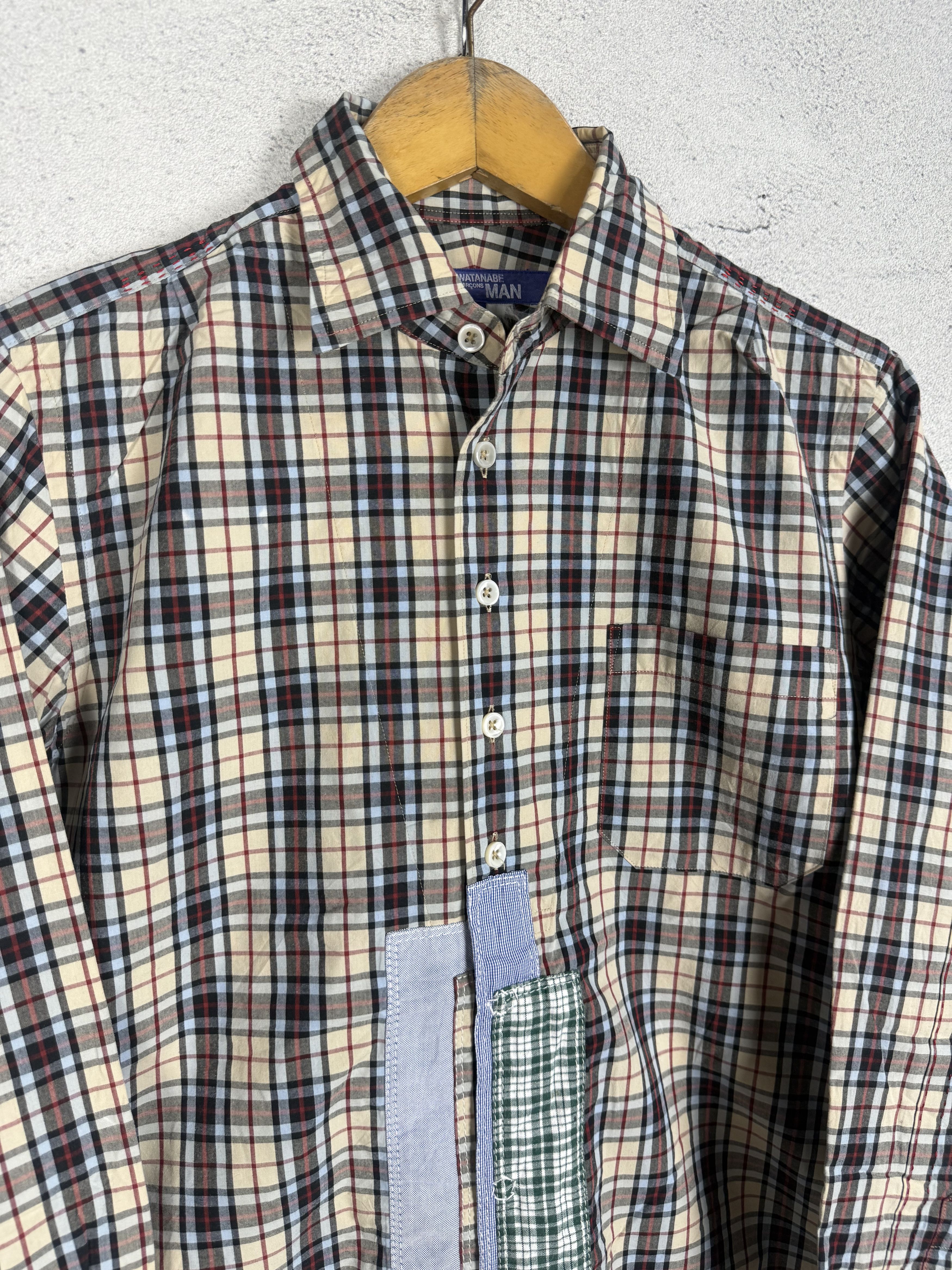 Comme des Garcons Comme Des Garcons Reconstructed Patchwork Plaid Shirt Size US S / EU 44-46 / 1 - 4 Thumbnail