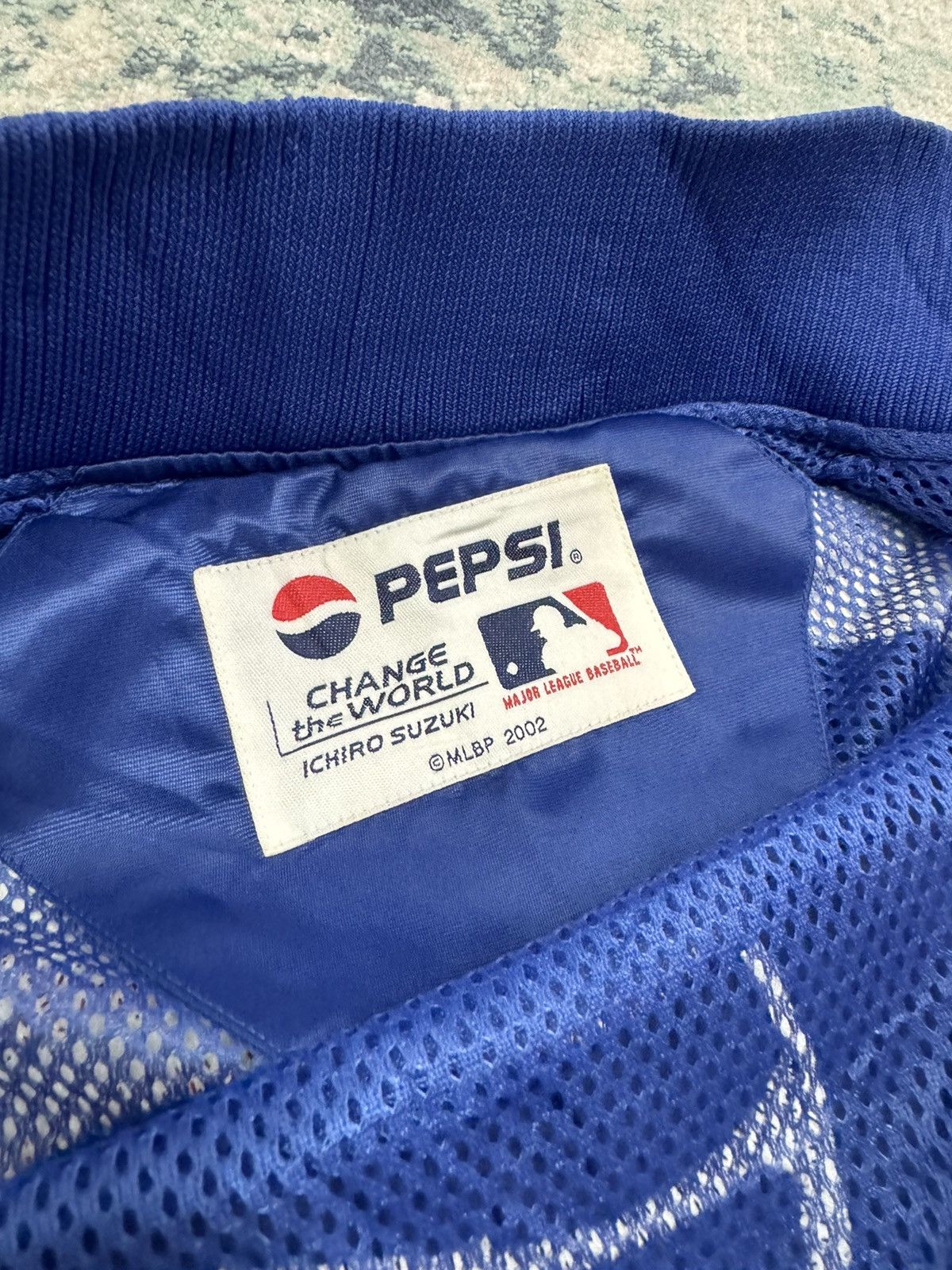 MLB × Pepsi × Vintage PEPSI ICHIRO SUZUKI CHANGE THE WORLD 2002 MLB COACH JACKET Size US XL / EU 56 / 4 - 7 Thumbnail