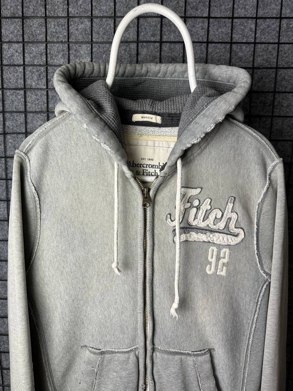 Abercrombie & Fitch × Vintage Vintage Abercombie Fitch zip hoodie retro size Medium Size US M / EU 48-50 / 2 - 2 Thumbnail