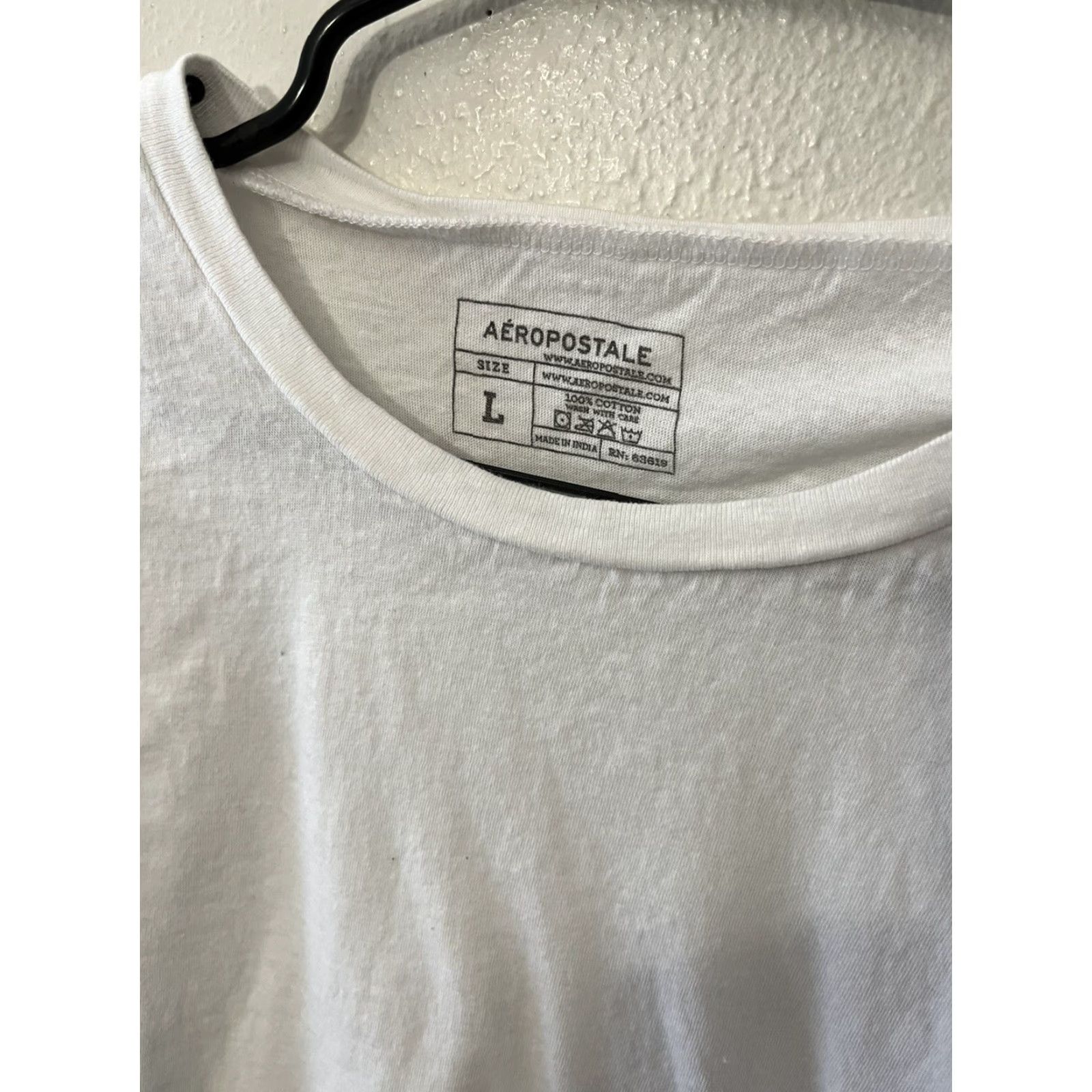 Aeropostale VINTAGE Aeropostale Shirt Men L White Solid 90s Casual Tee Mens L White Aeropostale Shirt Size US L / EU 52-54 / 3 - 4 Thumbnail