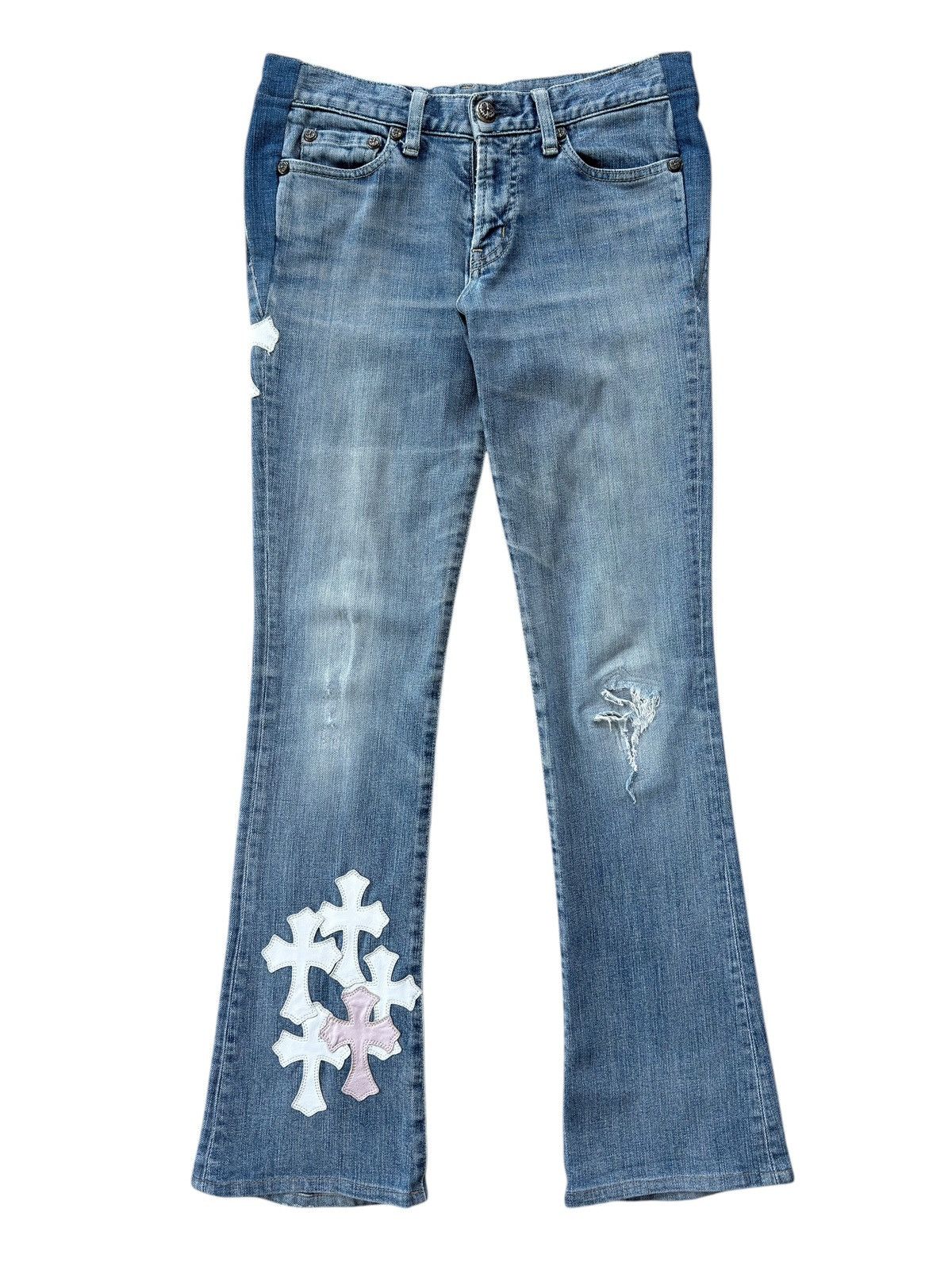 Chrome Hearts 1/1 Chrome Hearts Moussy Japanese Denim Cross Jeans Size US 26 / EU 42 - 2 Thumbnail
