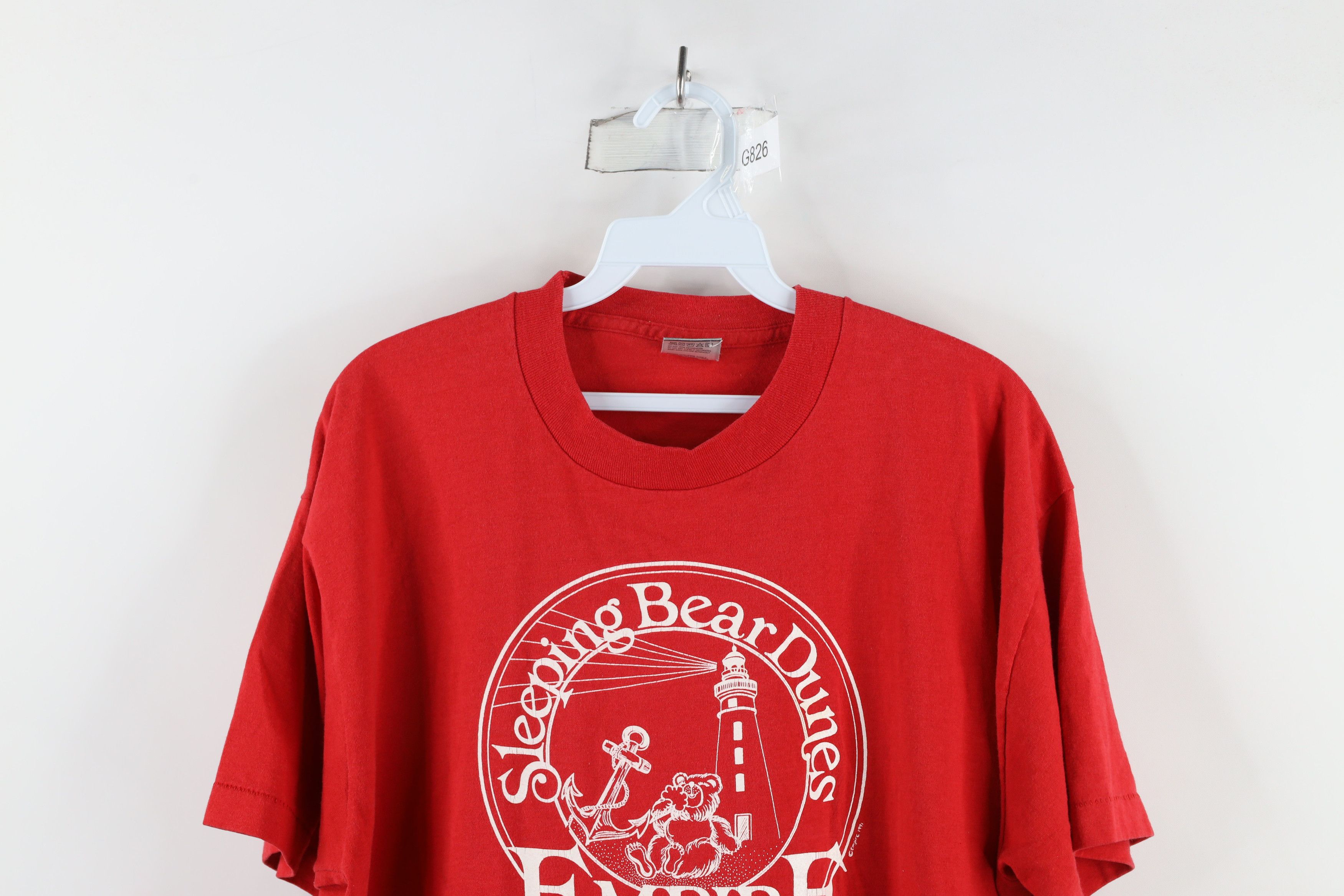 Vintage Vintage 90s Streetwear Bear Dunes Empire Michigan T-Shirt Size US XL / EU 56 / 4 - 2 Thumbnail