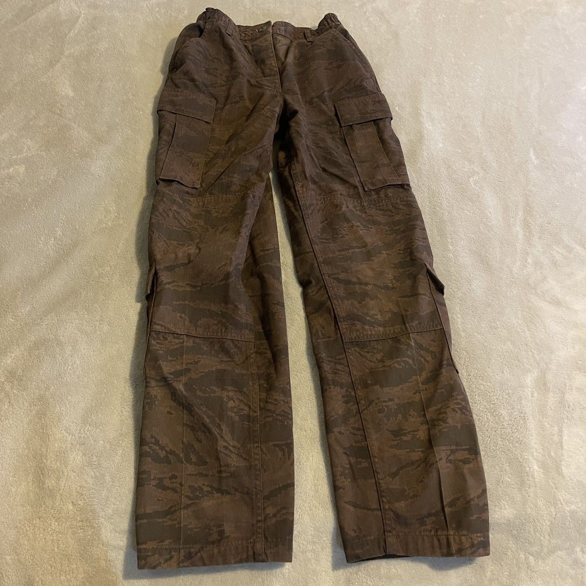Other US Air Force Pants Women 16R Brown Camo Cargo (26x32) Size 26" / US 2 / IT 38 - 1 Thumbnail
