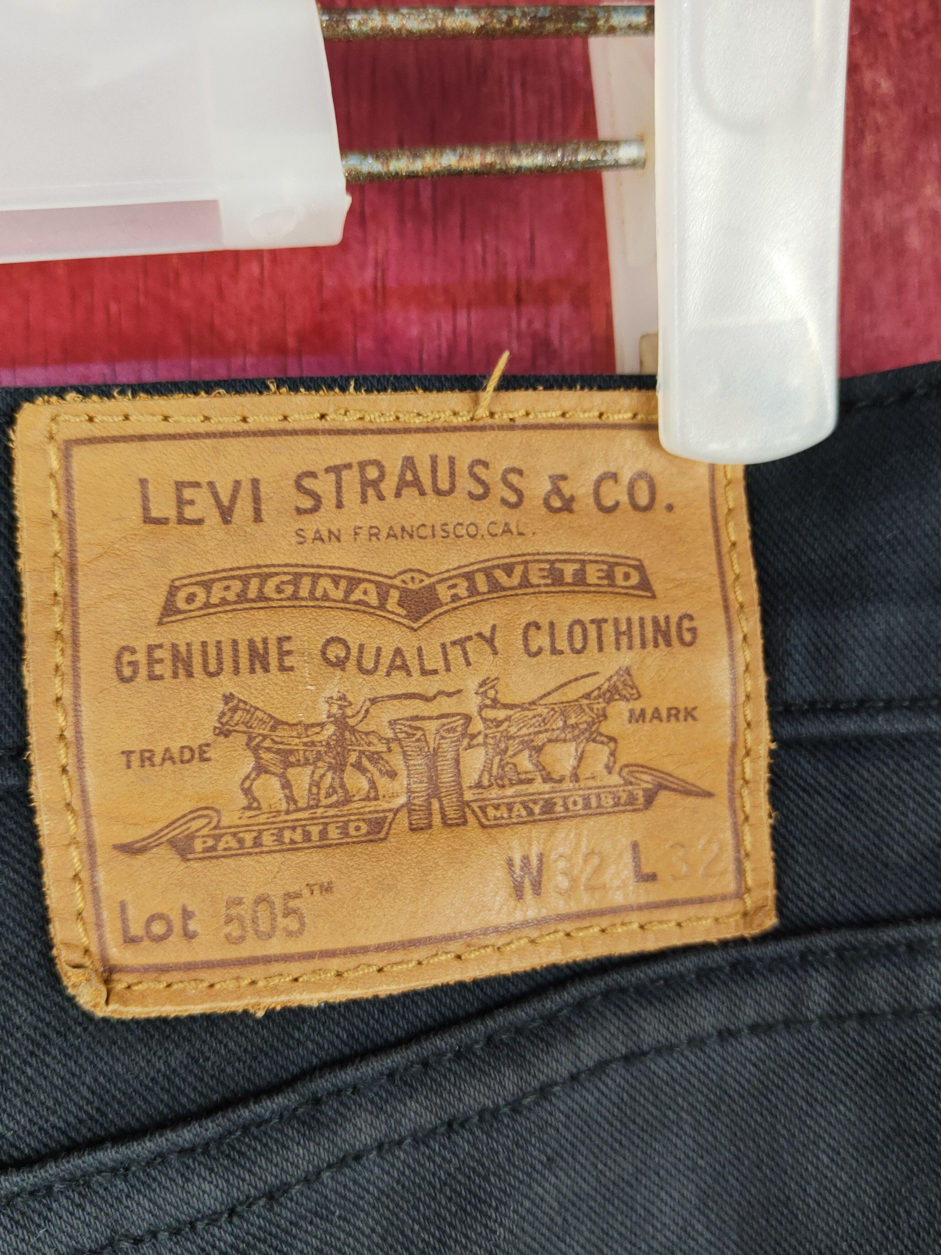 Levi's Levi's big E Black denim jeans Casual Pants #S1567 Size US 32 / EU 48 - 11 Thumbnail