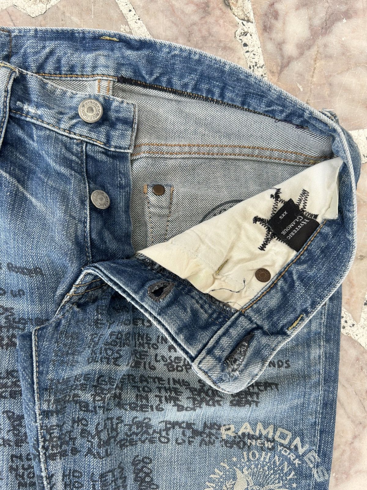 Hysteric Glamour Hysterics Japan X Ramones Lyrics Denim Size US 27 - 13 Thumbnail