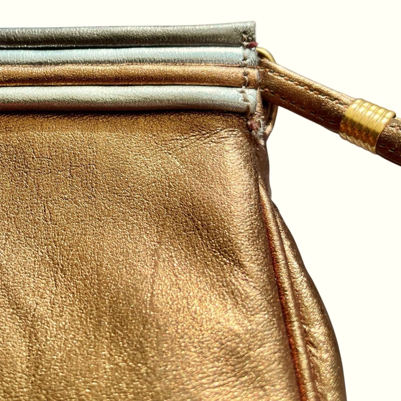 Bergdorf Goodman Morris Moskowitz Bergdorf Goodman Metallic Leather Clutch Size ONE SIZE - 5 Thumbnail