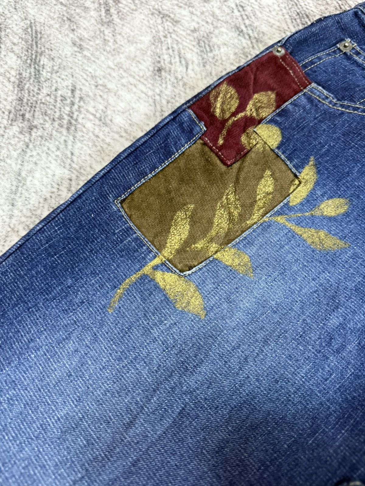 Japanese Brand × Tornado Mart Tornado Mart Style Patch Work Flared Jeans Route 66 Size US 28 / EU 44 - 13 Thumbnail