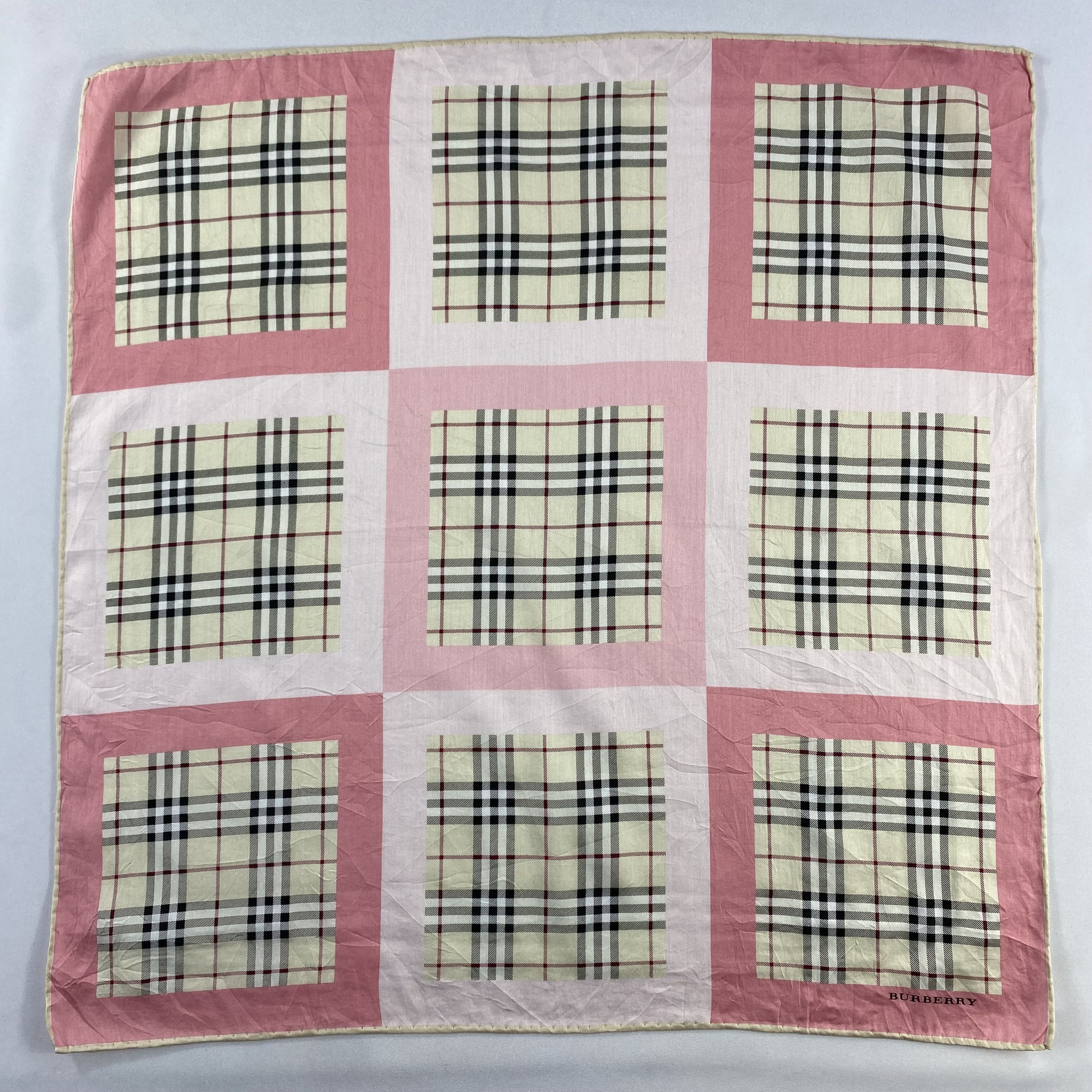 Burberry × Vintage Burberry Handkerchief / Neckerchief / Bandana-P1279 Size ONE SIZE - 1 Thumbnail