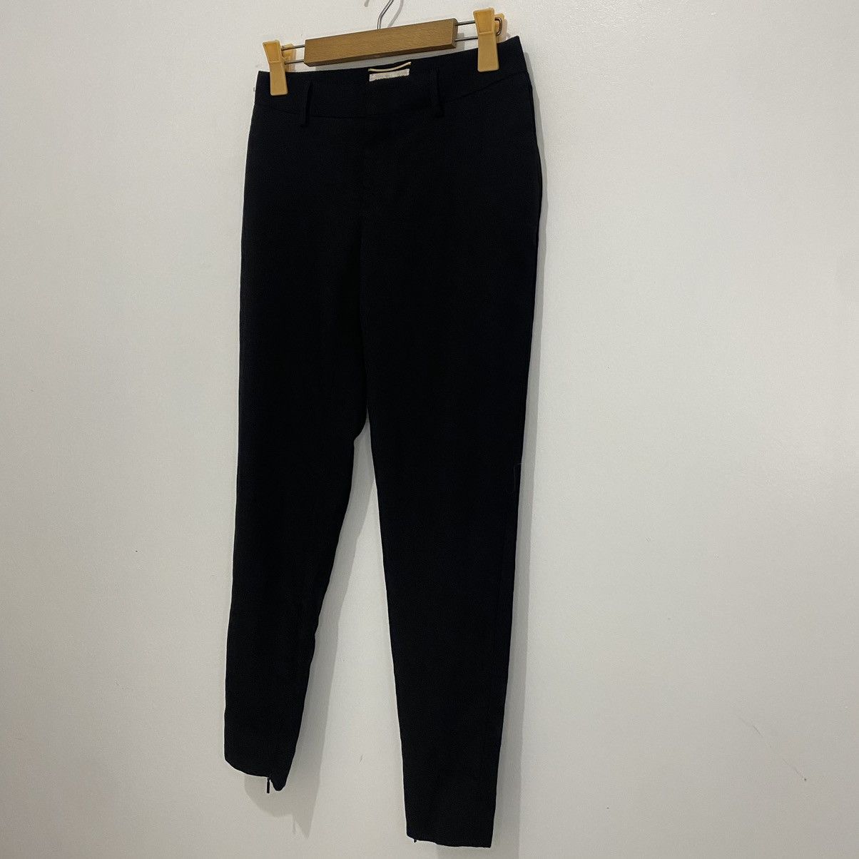 Saint Laurent Paris Saint Lauren Paris Ankle Zip Wool Trousers Size 25" / US 0 / IT 36 - 4 Thumbnail