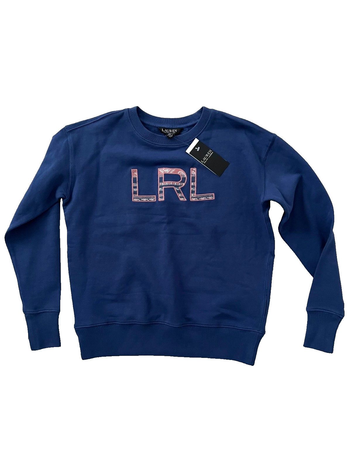 Polo Ralph Lauren Lauren Ralph Lauren LRL Logo Pullover Indigo Sail ( XXS ) Size XXS / US 00 / IT 34 - 2 Thumbnail