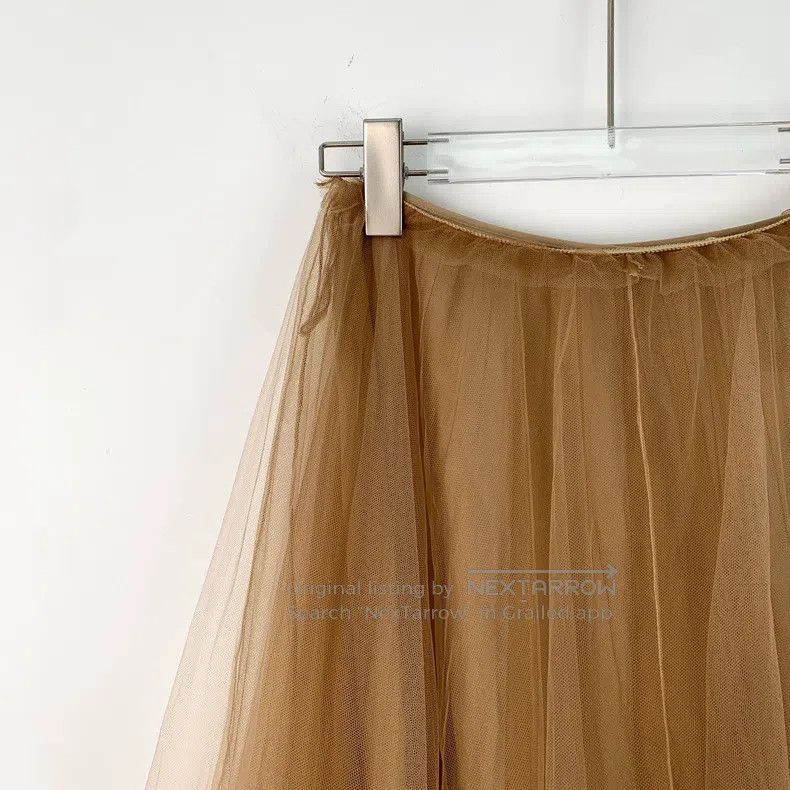 Dior Dior Brown mulberry silk casual mesh skirt Size 24" / US 00 / IT 34 - 3 Thumbnail