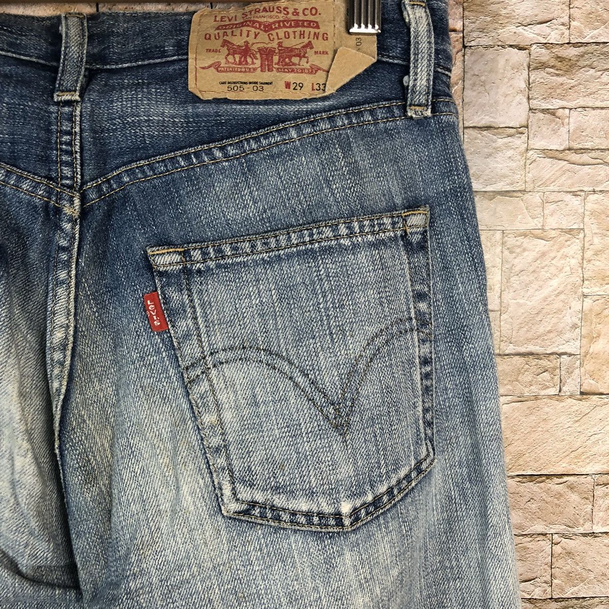 Levi's Levis Blue Distressed faded Denim Pants #A961 Size US 29 - 17 Thumbnail