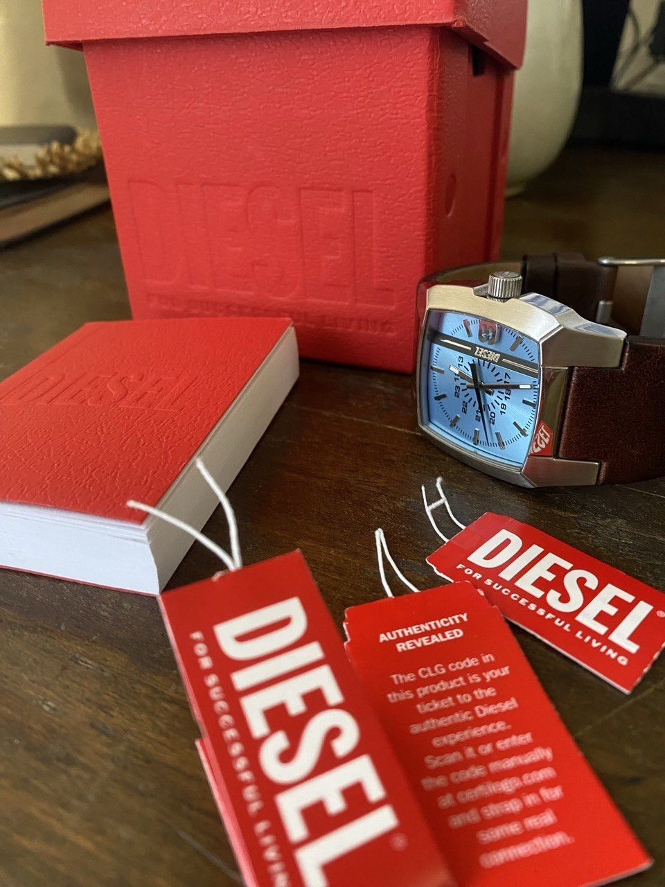 Diesel Diesel Cliffhanger Three Hand Leather Watch DZ1998 with box Size ONE SIZE - 2 Thumbnail