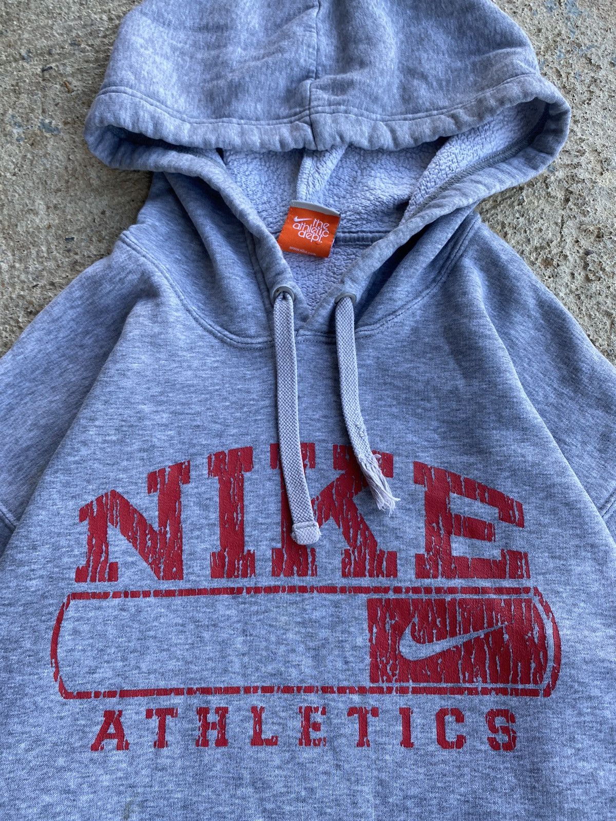 Nike × Vintage Vintage Y2K Nike Grey Hoodie Sweatshirt Size US L / EU 52-54 / 3 - 5 Thumbnail