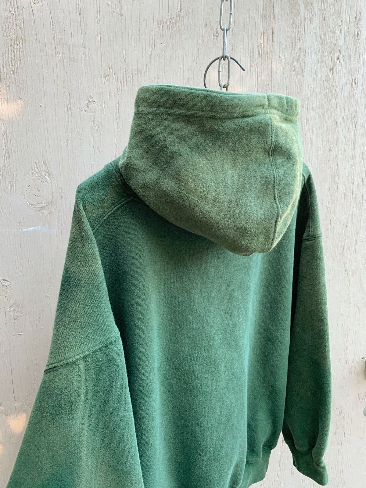 Vintage Sun Faded BOXY Blank Distressed Hoodie Thrashed ERD GRUNGE Size US L / EU 52-54 / 3 - 4 Thumbnail