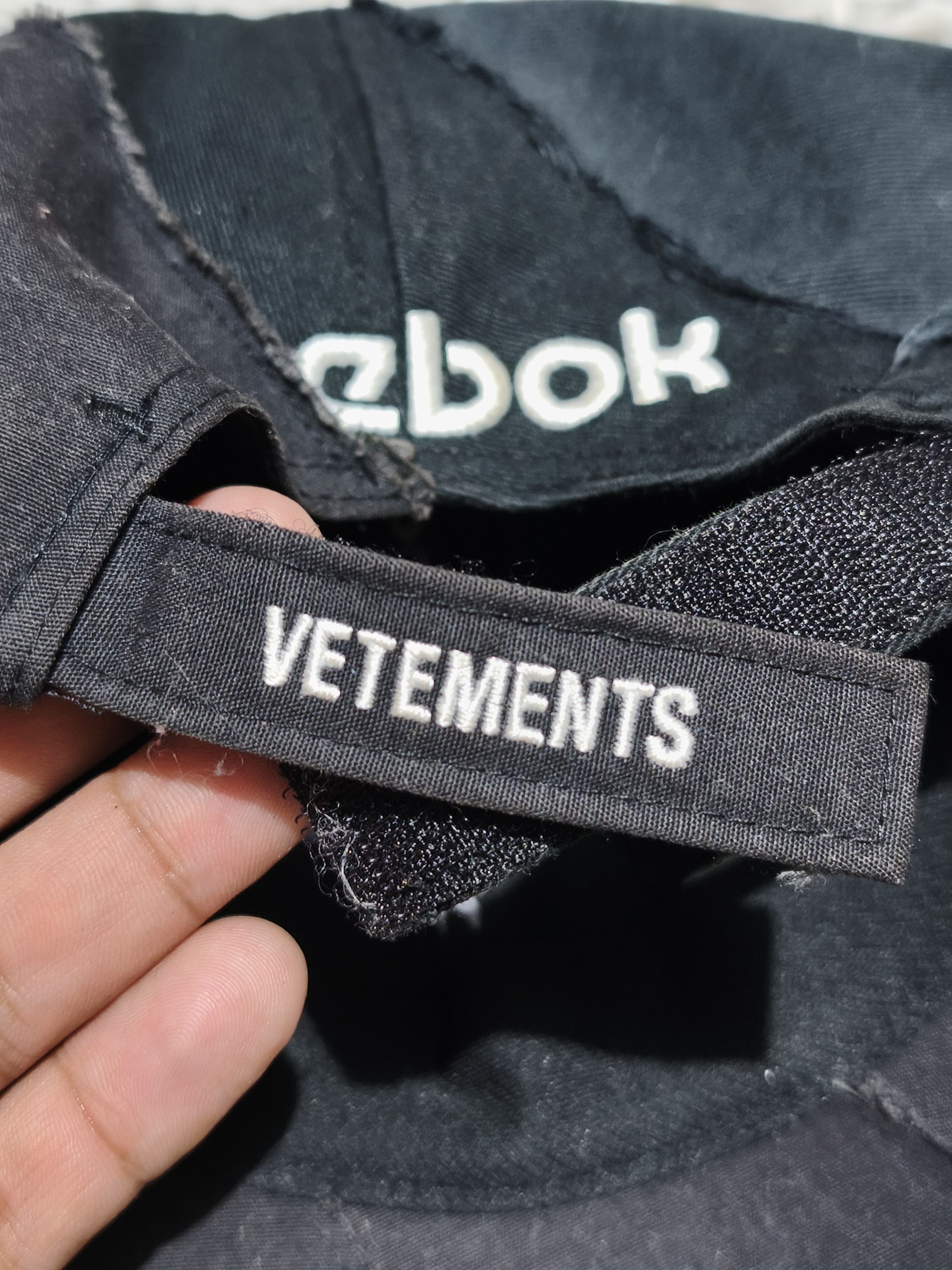 Vetements Vetements x Reebok Reconstructed Cap Size ONE SIZE - 10 Thumbnail