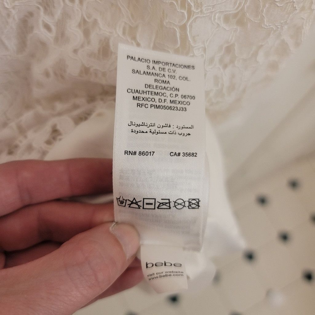 Bebe NWT BEBE JESSIE WHITE LACE MOCK NECK DRESS $139 SIZE 6 Size M / US 6-8 / IT 42-44 - 12 Thumbnail