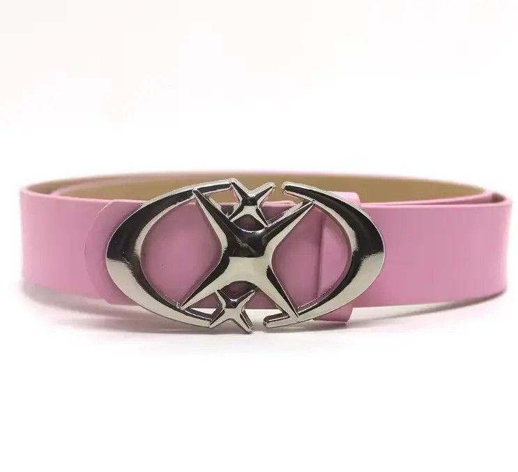 Japanese Brand × Leather Pink Triple Star Belt Size ONE SIZE - 1 Thumbnail
