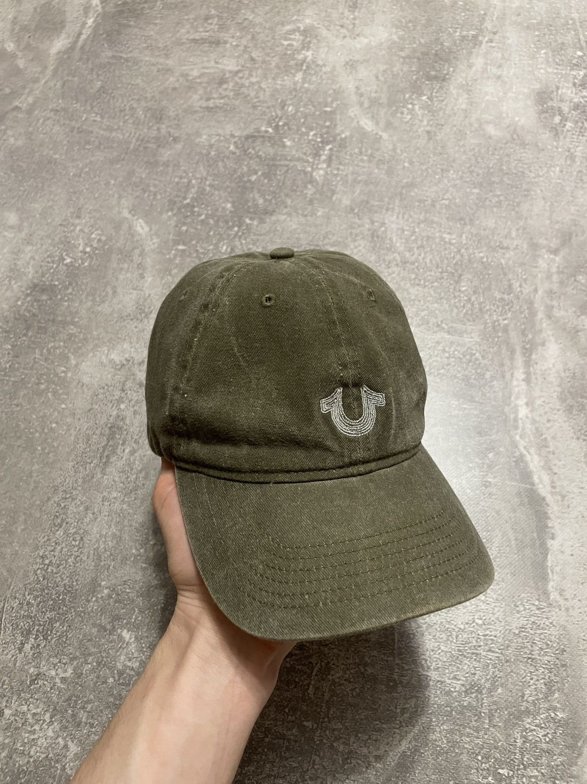 True Religion × Vintage Vintage True Religion Distressed Cap Hat Size ONE SIZE - 1 Thumbnail