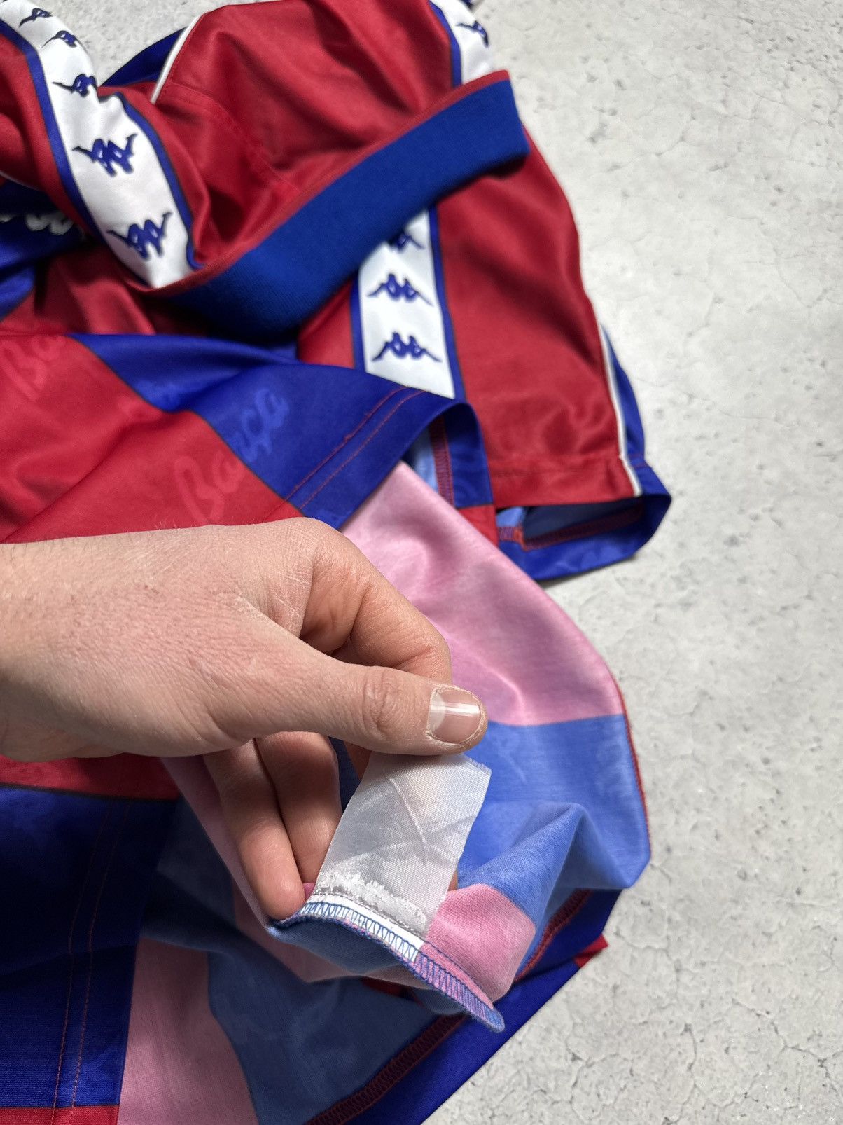 Kappa Kappa FC Barcelona 1992/1995 Vintage Soccer Jersey Rivaldo Size US XL / EU 56 / 4 - 9 Thumbnail