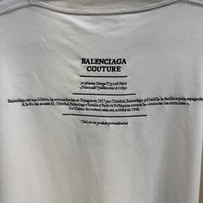 Balenciaga Balenciaga Fashion Limited Beige Front and Back Embroidere Size US S / EU 44-46 / 1 - 6 Thumbnail