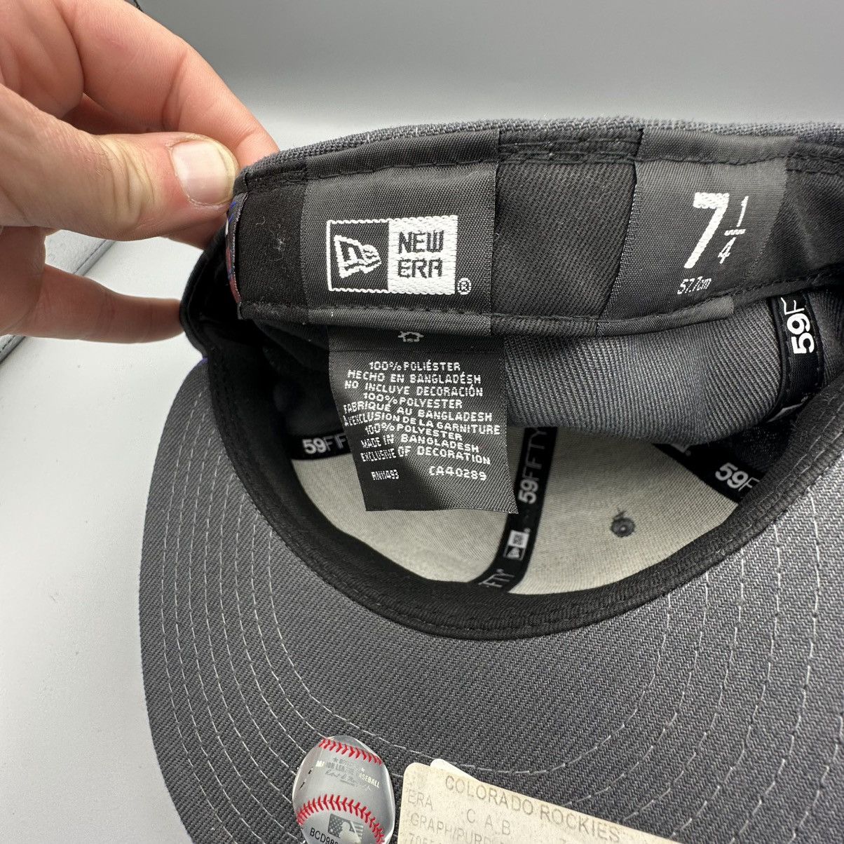 New Era Colorado Rockies New Era 59FIFTY Fitted Hat 7 1/4 Gray Size ONE SIZE - 8 Thumbnail
