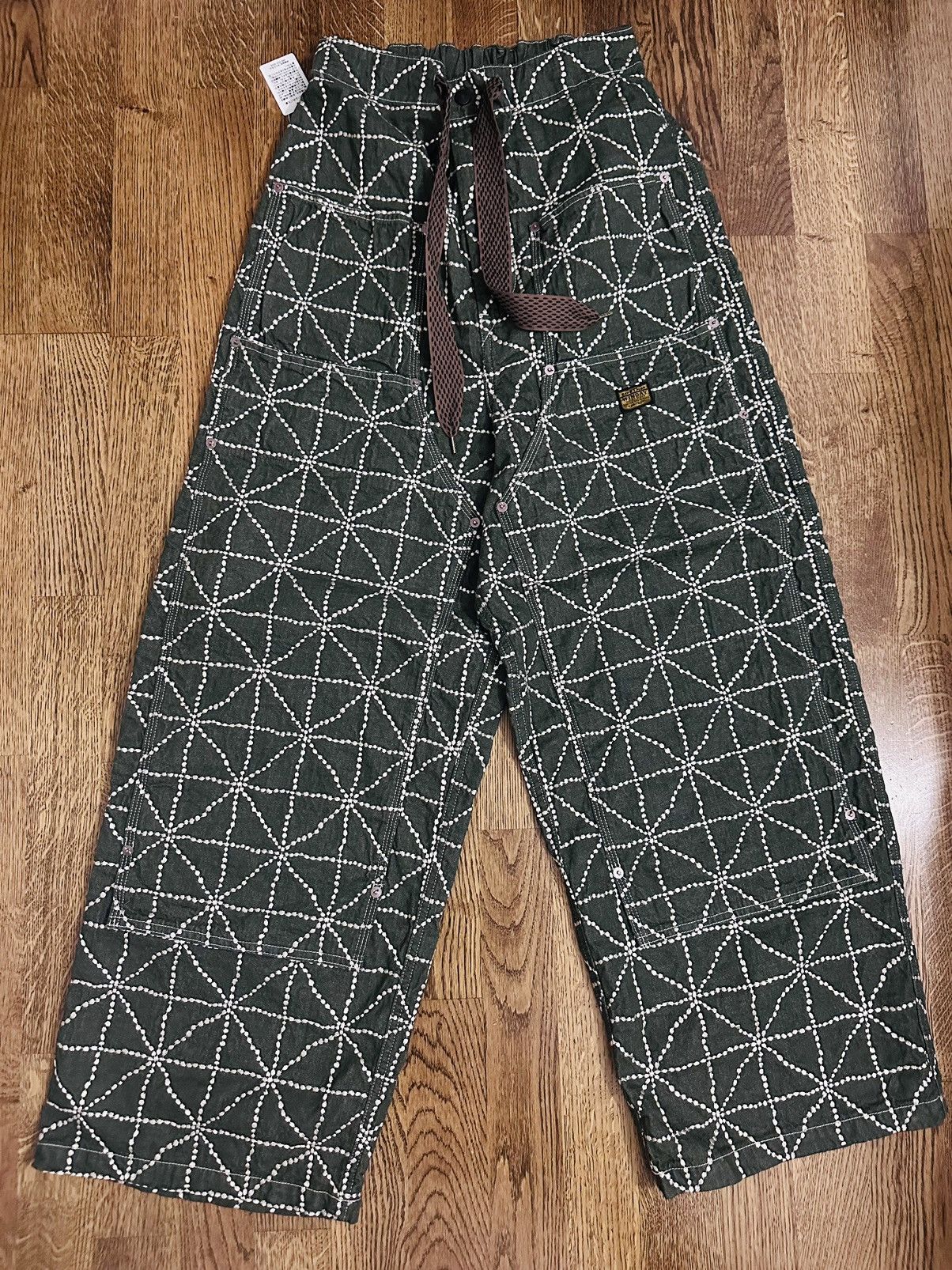 Kapital Kapital 8oz Color Denim FOLK-DOJO Embroidery EASY Pants Size US 32 / EU 48 - 3 Thumbnail