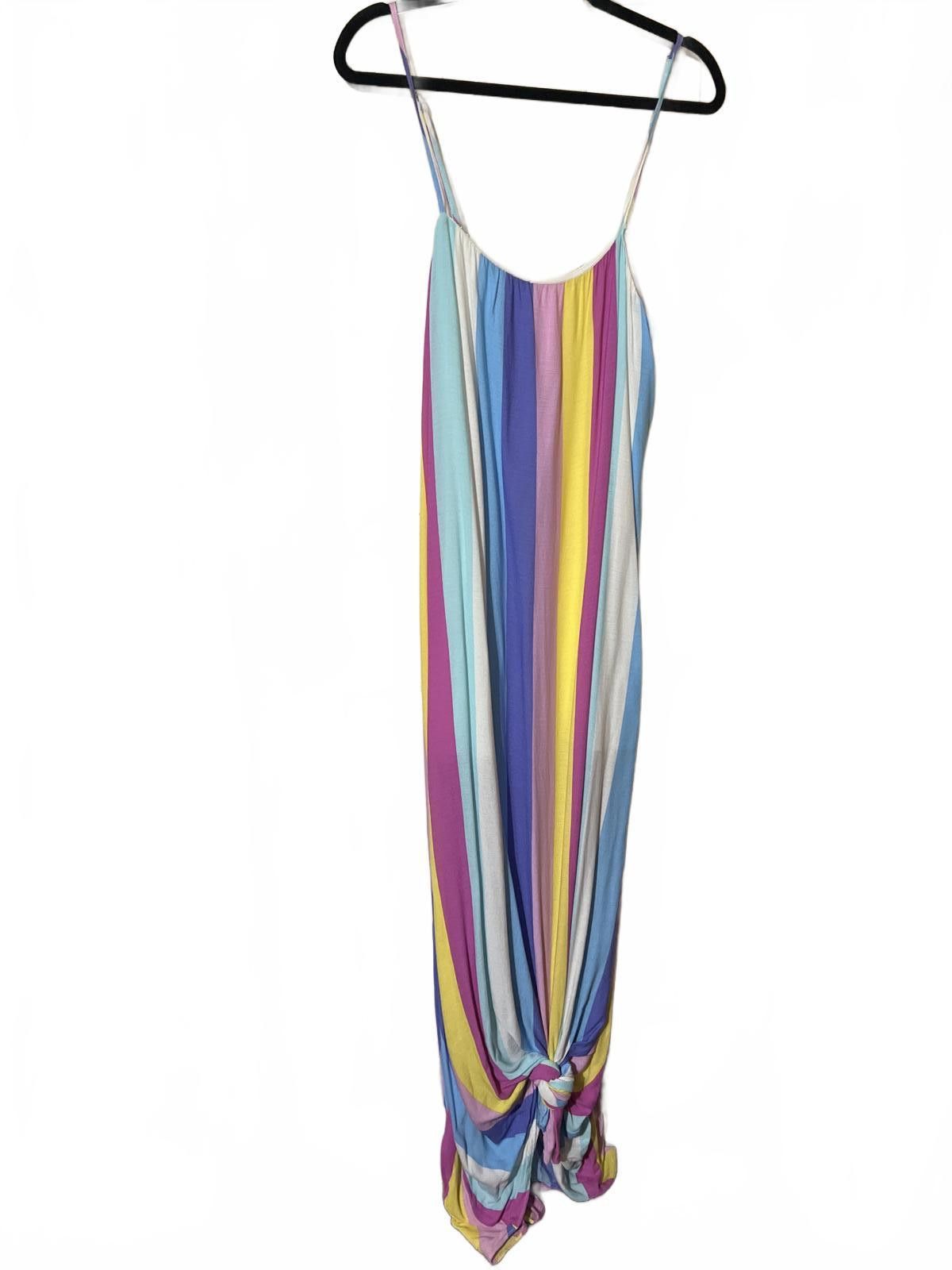 Other Buddy Love Colorful Striped Maxi Dress Spaghetti Straps L Size L / US 10 / IT 46 - 3 Thumbnail