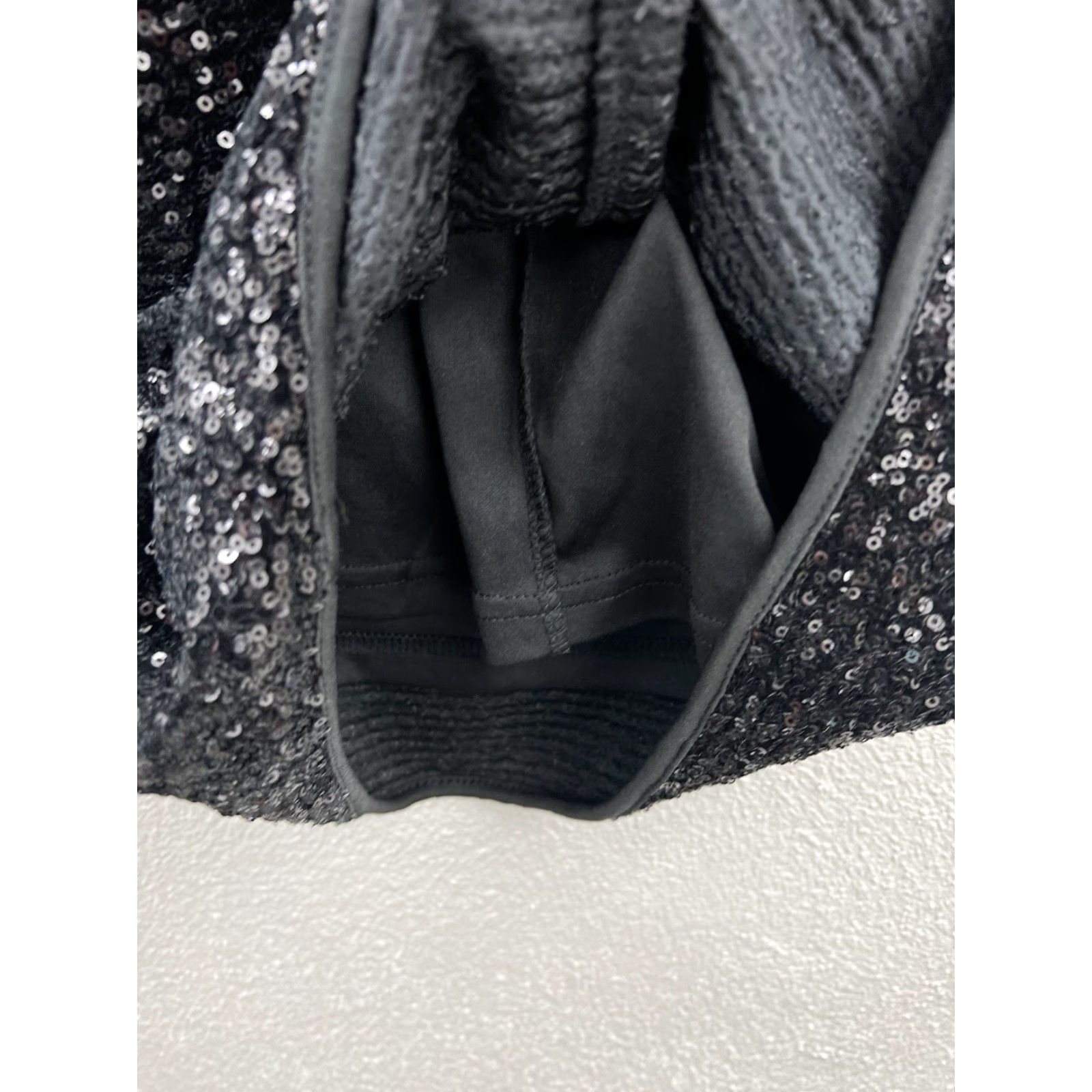 Fashion Nova Womens Fashion Nova Black Sequin Long Sleeve Low Back Dress Size Small Size S / US 4 / IT 40 - 4 Thumbnail