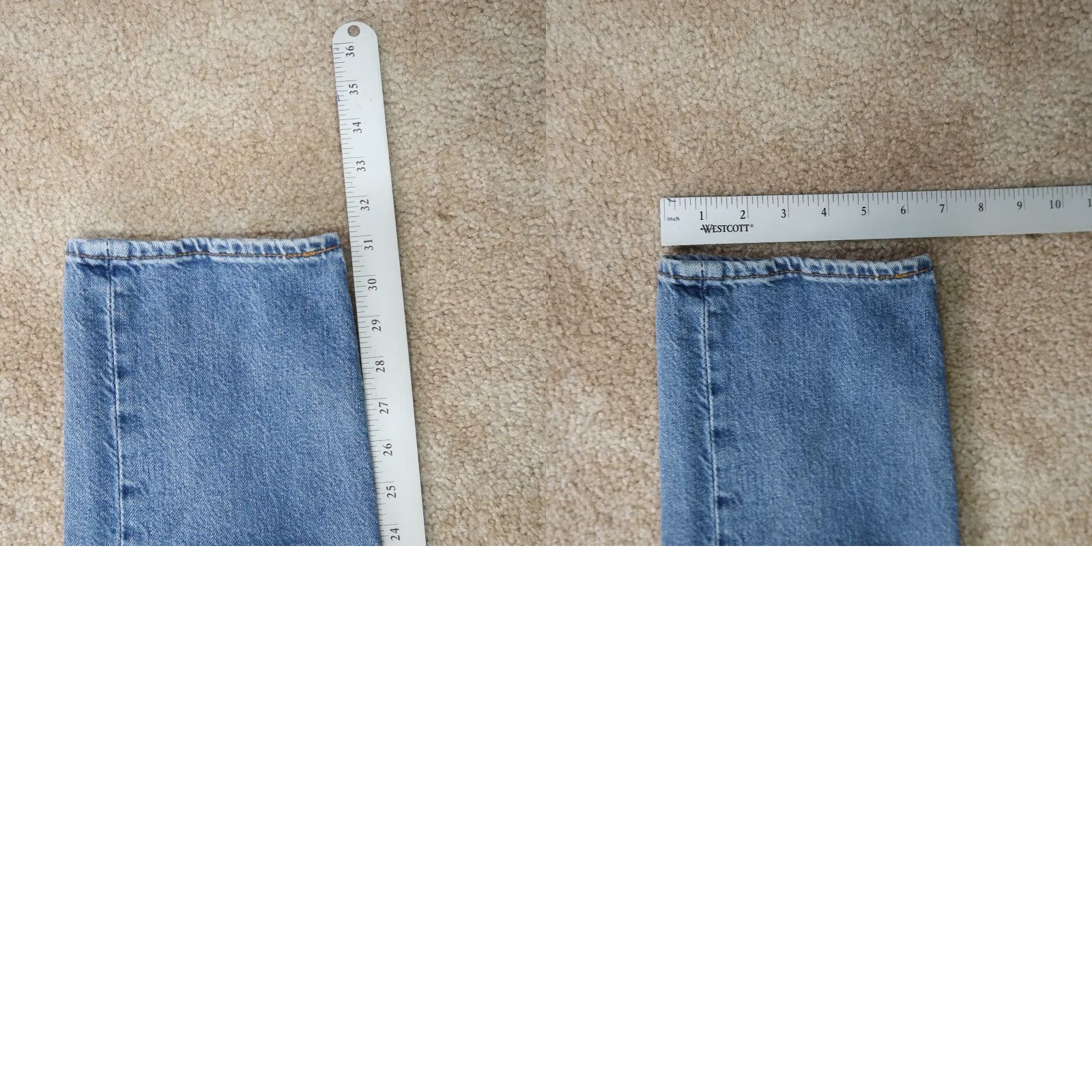 Levi's Levi's 502 Tapered Leg Jeans Men 31x32 Blue Denim Stretch Slim Mid Rise 5-Pocket Belt Loops Vintage No Size US 31 - 9 Thumbnail