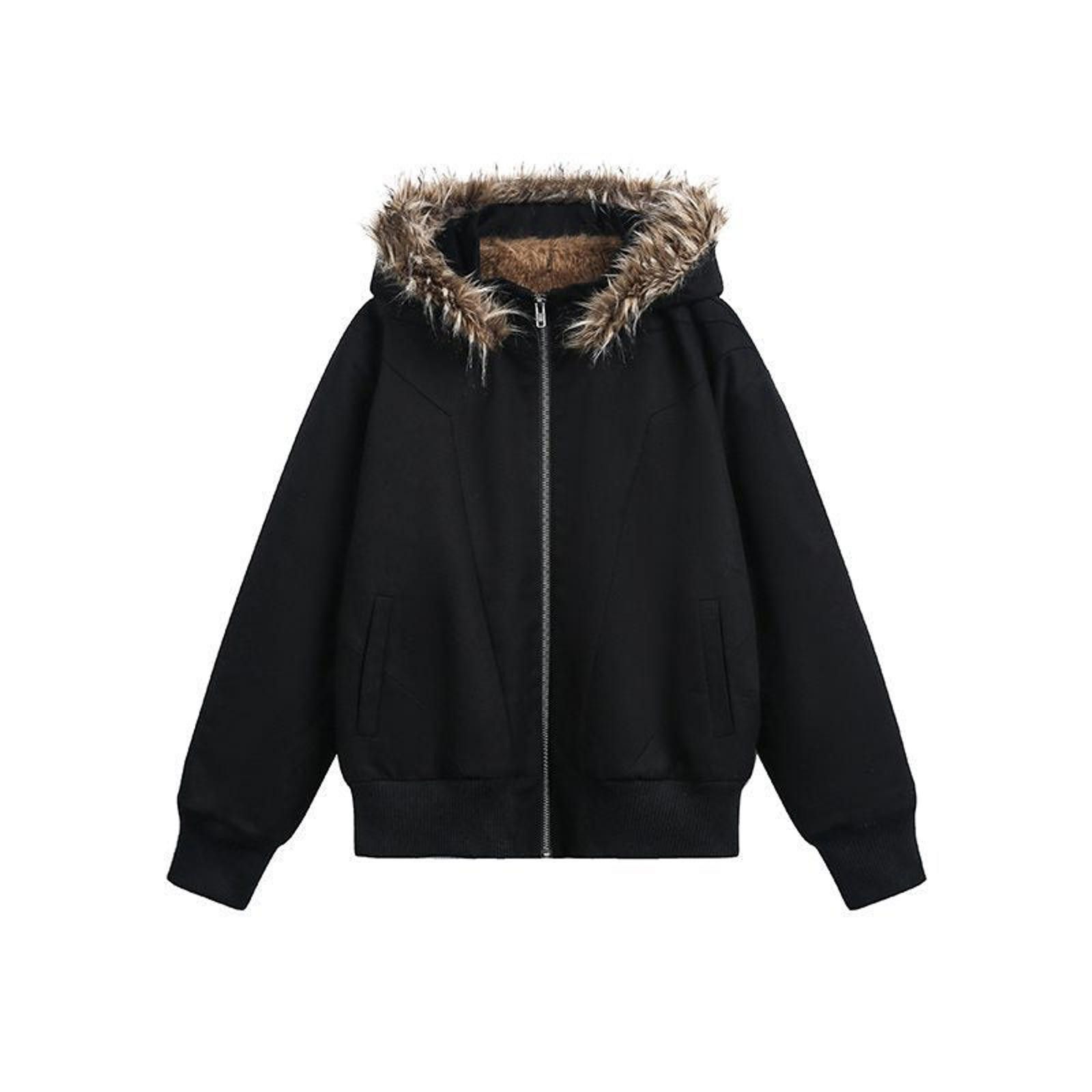 Japanese Brand Beige Men's Parka Jacket with Faux Fur Hood Size US M / EU 48-50 / 2 - 6 Thumbnail