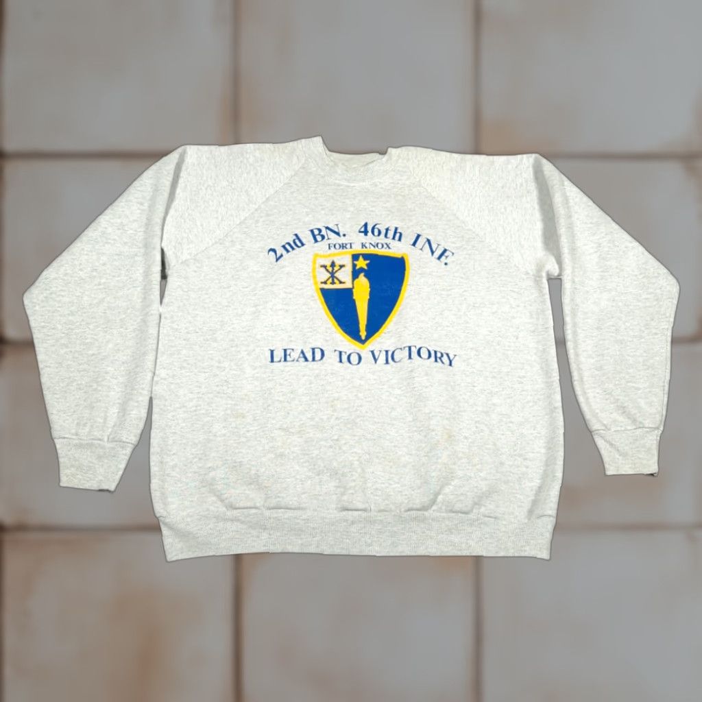Fruit Of The Loom VINTAGE Fort Knox Sweater Nike? Size US L / EU 52-54 / 3 - 1 Thumbnail