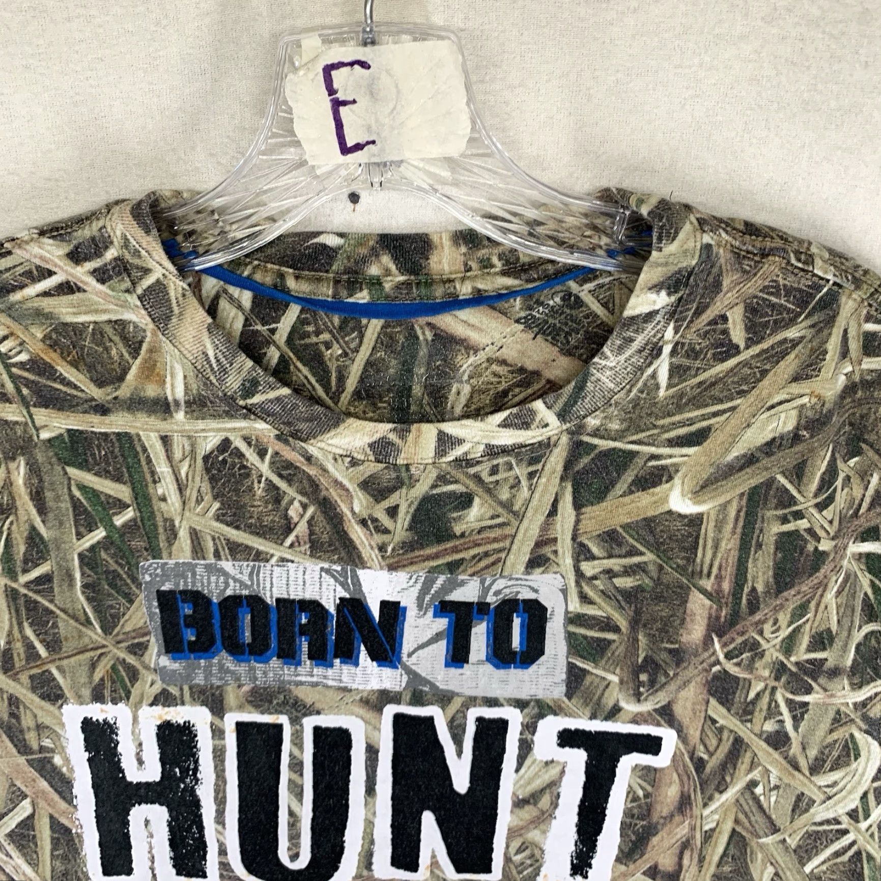 Vintage Mossy Oak Born To Hunt Logo T-Shirt Men’s Large Camouflage Short Sleeve Outdoor Hunting Casual Size US L / EU 52-54 / 3 - 4 Thumbnail