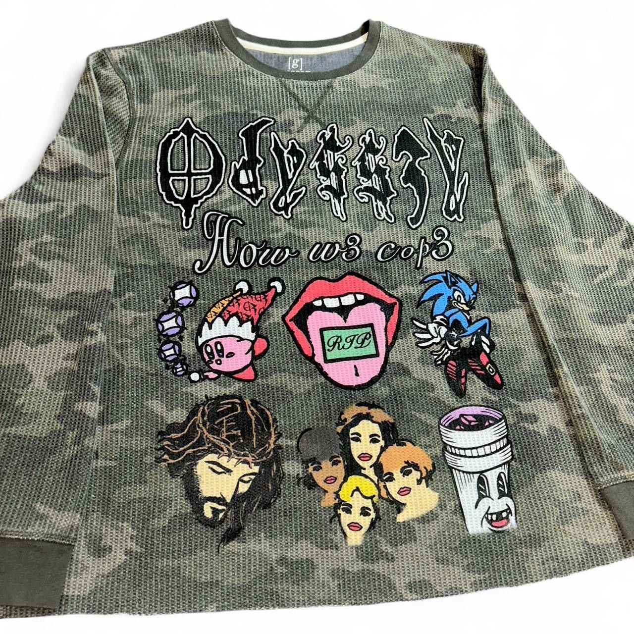 Other Odyss3y 1 of 1 “HOW W3 COP3” vintage thermal tee Size US L / EU 52-54 / 3 - 2 Thumbnail