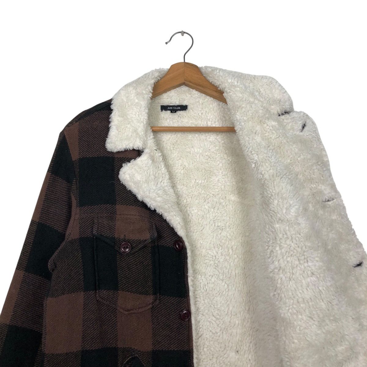 Japanese Brand × Vintage 📌Vintage Wool Jacket Double Collar Jun Club Issey Miyake Size US M / EU 48-50 / 2 - 13 Thumbnail