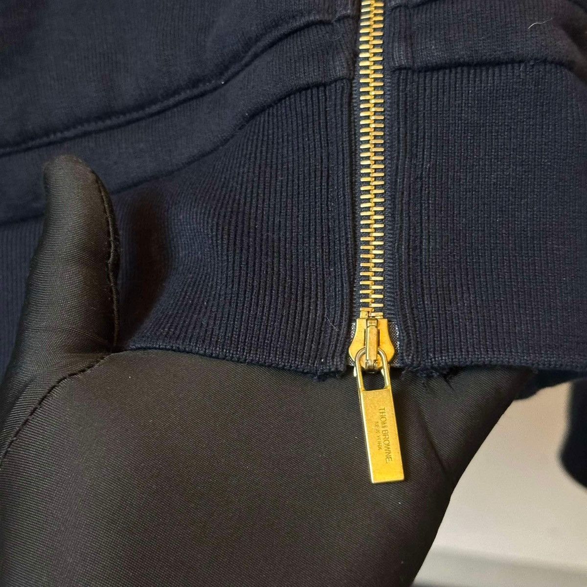Thom Browne THOM BROWNE BACK STRIPED ZIP JACKET Size US XL / EU 56 / 4 - 10 Thumbnail