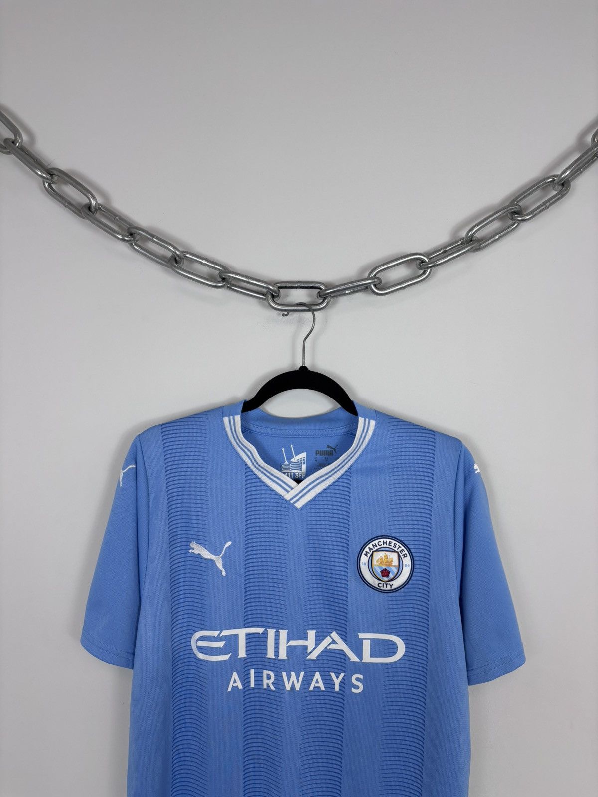 Puma Puma Manchester City 2023/24 Home Kit Football Soccer Jersey Size US M / EU 48-50 / 2 - 2 Thumbnail