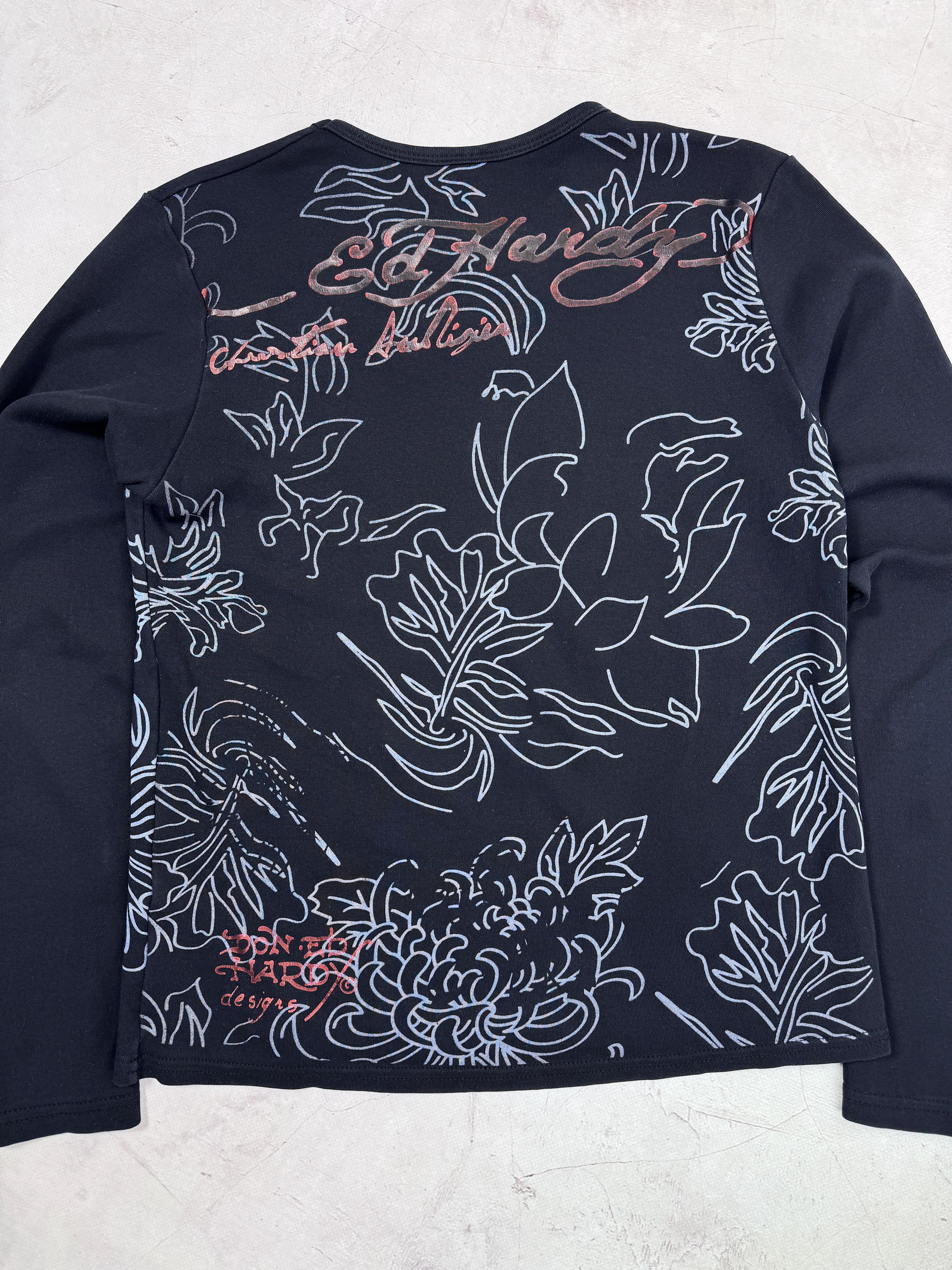 Christian Audigier Ed Hardy by Christian Audigier T-Shirt LS WILD LOVE Size M / US 6-8 / IT 42-44 - 14 Thumbnail