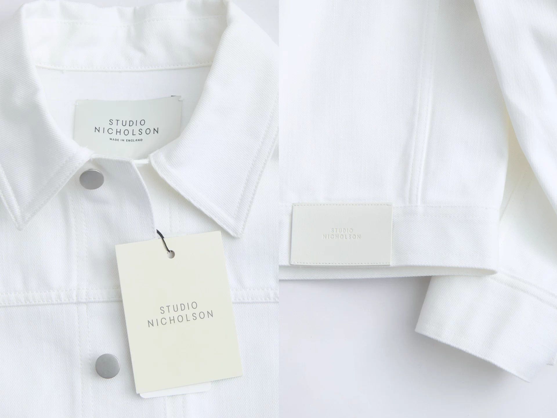 Studio Nicholson STUDIO NICHOLSON Type-1 White Denim Short Jacket Size M / US 6-8 / IT 42-44 - 8 Thumbnail