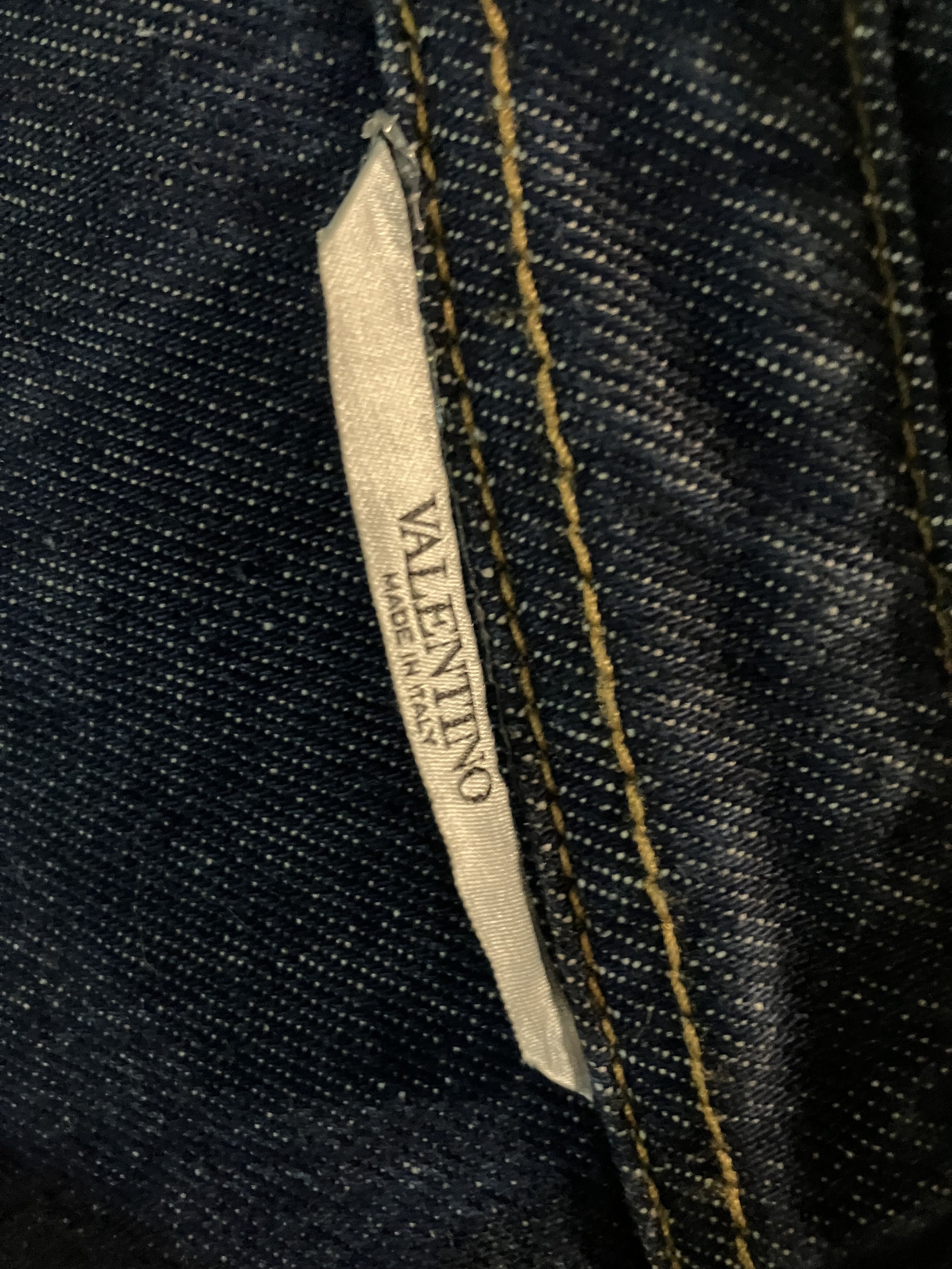 Valentino Valenino Red V Denim Jacket Size US XL / EU 56 / 4 - 4 Thumbnail