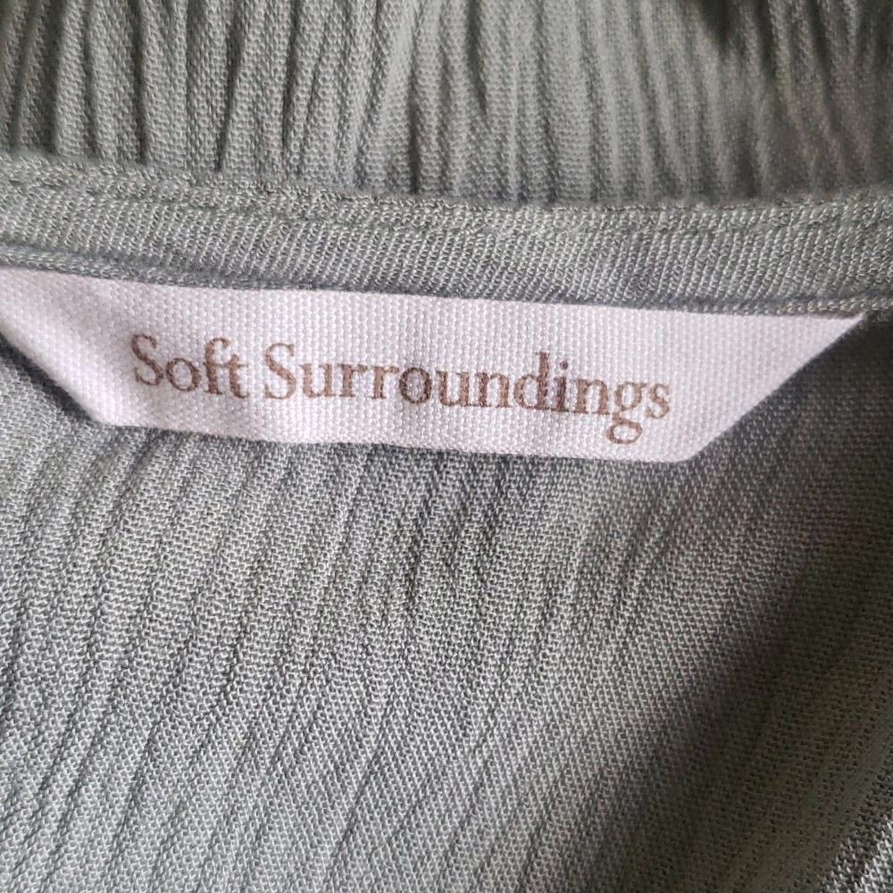 Designer CT1572 Soft Surroundings Olive Long Sleeve Maxi Dress M Size M / US 6-8 / IT 42-44 - 9 Thumbnail