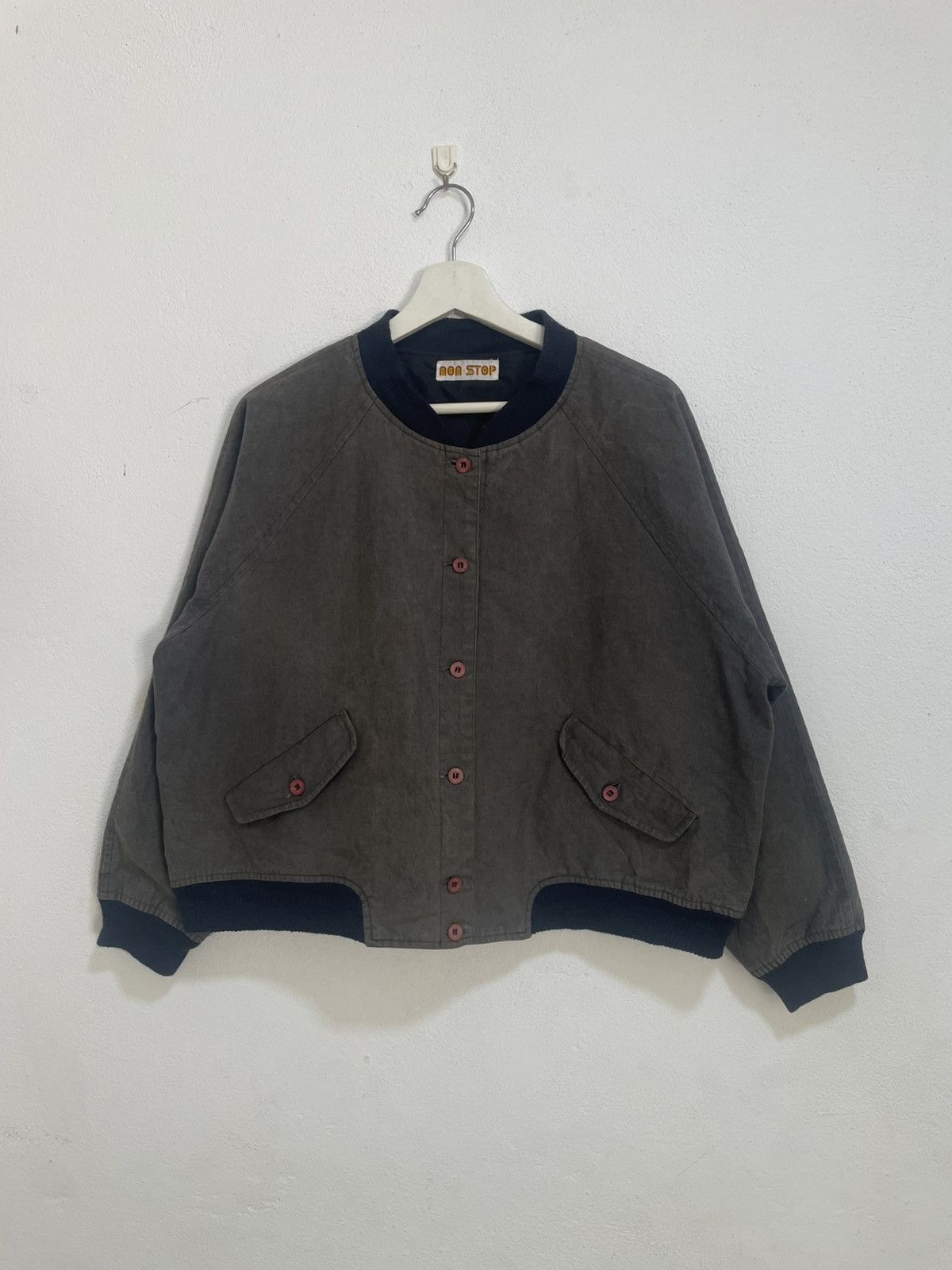 Vintage Vintage non stop cotton canvas jacket Size US L / EU 52-54 / 3 - 1 Thumbnail