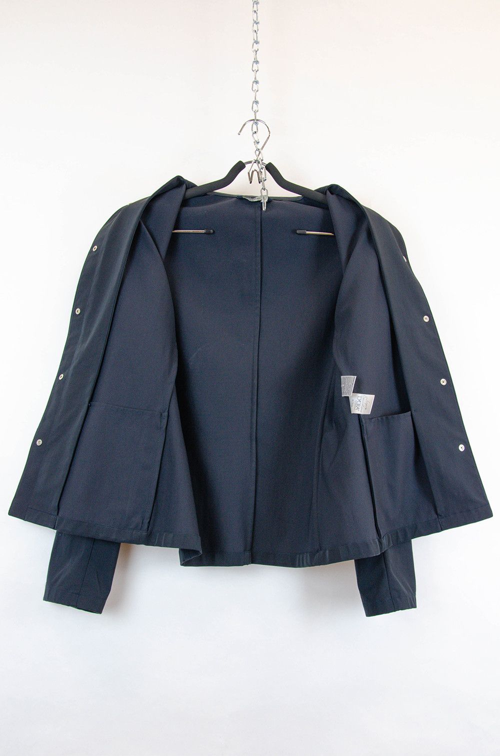 Max Mara S MaxMara Minimalist Navy Jacket – Made in Italy – M Size M / US 6-8 / IT 42-44 - 8 Thumbnail
