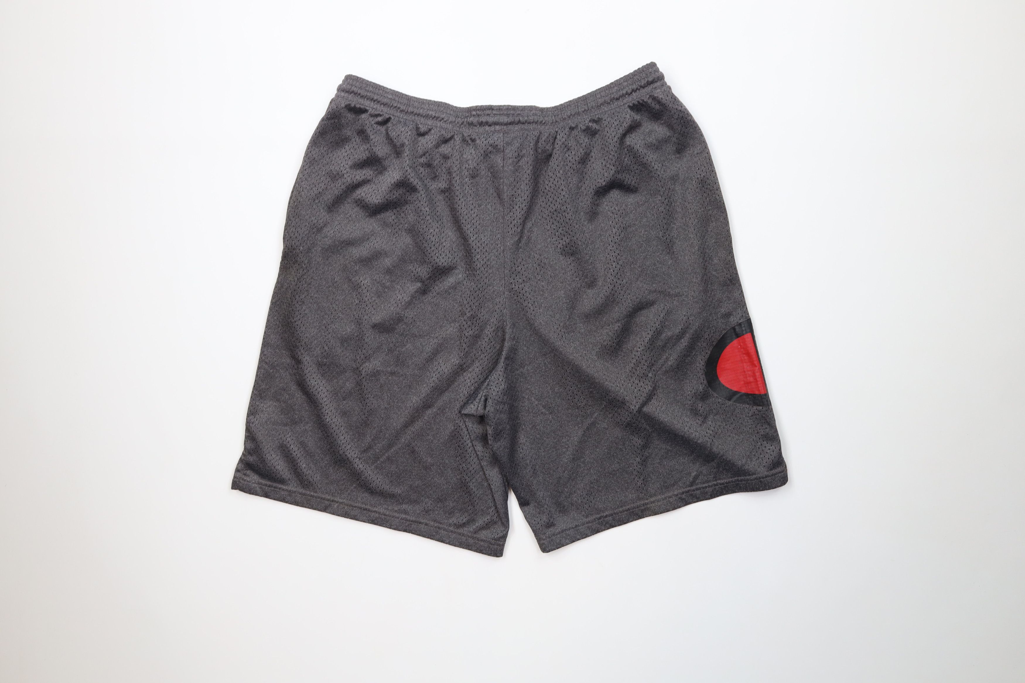 Champion Vintage Champion Big Logo Mesh Basketball Shorts Gray Size US 34 / EU 50 - 10 Thumbnail