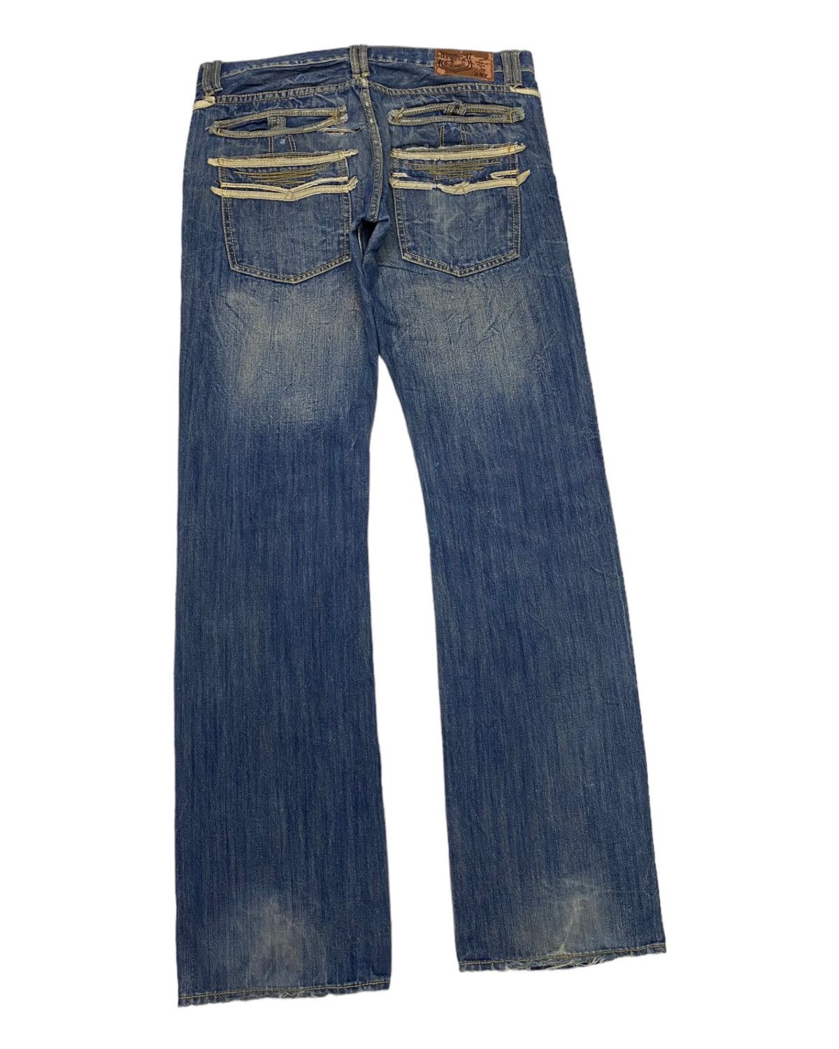 Hysteric Glamour FLARE JEANS SNUFF 247 DISTRESSED DENIM JEANS RARE Size US 34 / EU 50 - 6 Thumbnail