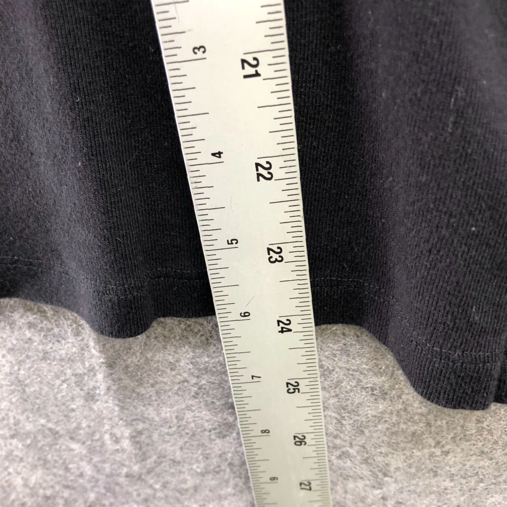 Vintage Chico's The Ultimate Tee Womens XL Supima Cotton Square Neck 3/4 Sleeve Shirt Black Easy Care Casual Knit Cotton Vintage: No Size XL / US 12-14 / IT 48-50 - 5 Thumbnail