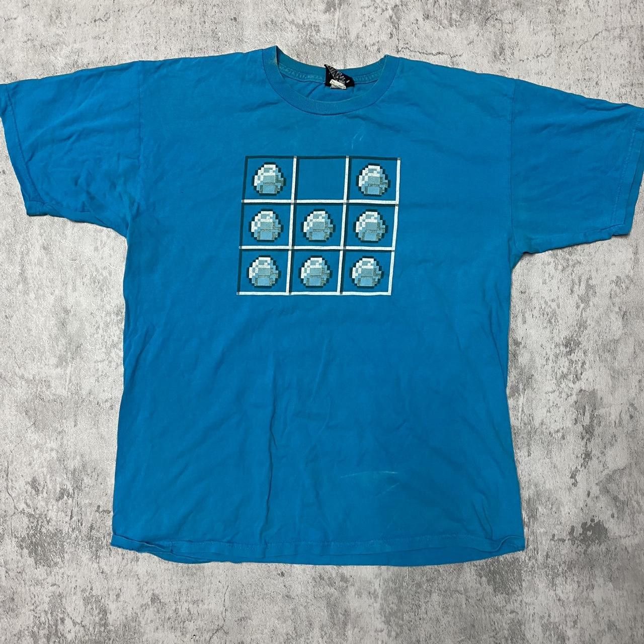 Other Retro blue and white pixelated t-shirt #gaming Size US L / EU 52-54 / 3 - 1 Thumbnail