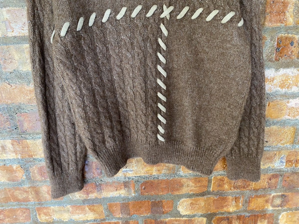 Chloe Vtg Chloe cross Lace cable Knit Made in Japan Size L / US 10 / IT 46 - 4 Thumbnail