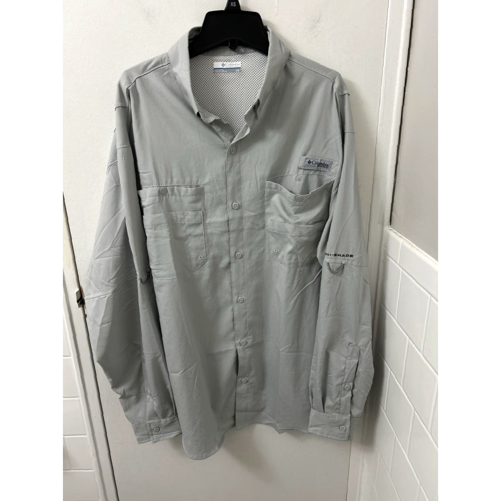 Vintage Columbia PFG Shirt Mens Large Gray Tamiami Omni-Shade Outdoor Fishing L/S Size US L / EU 52-54 / 3 - 2 Thumbnail